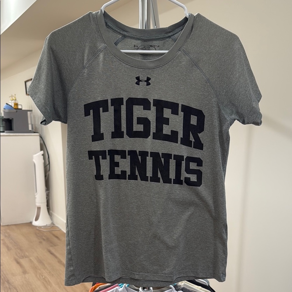 Under Armour Charcoal Tiger Tennis Tee